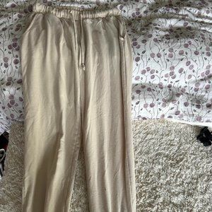 Active Basic cream jogger pant